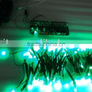 GREEN Wire IP68 DC12V Input 12mm Through-hole LED RGB Dump Node;100pcs a String thumbnail-4