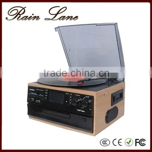 Rain Lane Classical AM FM Portable Radio With USB SD Card Slot Record Player thumbnail-1