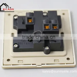 Hot Sales UK Standard 2 Gang 2 Way Push Button Electric Lighting Wall Switches thumbnail-2