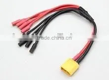 XT60 to 3.5mm Bullet RC QuadCopter ESC LiPo Battery Power Cable thumbnail-1