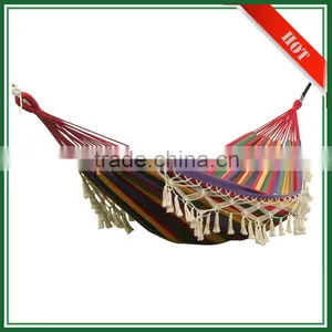 Wholesale Cheap Custom Yarn Rope Double Cotton Picnic Camping Tree Hammock thumbnail-1