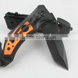 OEM Folding Rescue Knife With Orange Handle thumbnail-5