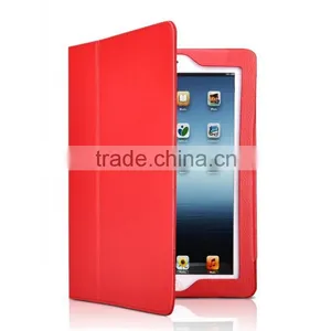 Multicolored Genuine Pu Leather Book Style Folding Stand Cover for IPad Table Case for IPad 4 / 3/ 2 thumbnail-2