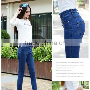 Cotton Elastic Jeans for Woman thumbnail-2