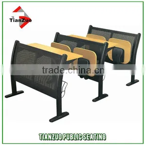 Steel and Plywood 2-Seat School Desk and Chair thumbnail-1