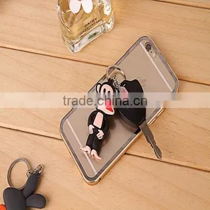 Promotional Double-sided Cartoon Silica Gel Keyrings thumbnail-4