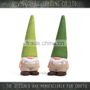 Cute Ceramic Dwarf With Long Hat Standing for Custom Garden Decoration thumbnail-2