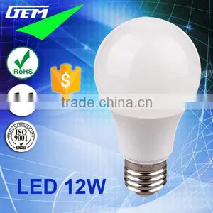High Quality A65 Globe Bulb SMD 80-100lm/w LED 12W With E27 B22 Base thumbnail-1