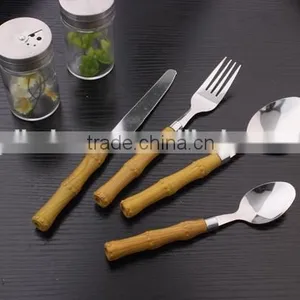 72 PCS Best Selling Plastic Handle Stainless Steel Cutlery Set - KX-P081 thumbnail-1