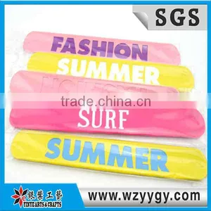 Colorful Silicone Slap Band With Debossed Logo thumbnail-1