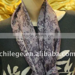 Women Winter Wool Silk Print Scarves Shawls thumbnail-1