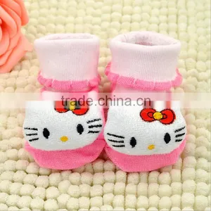 Cute Cartoon Baby Sock Shoes Cotton Antislip Sole Soft Baby Indoor Socks Baby Shoes Crochet Baby Girls Shoes thumbnail-2