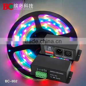 BC-802-6803 DC5V-24V LPD6803 DMX SPI Signal Decoder Compatible With LPD1101, D705, UCS6909, UCS6912 thumbnail-6