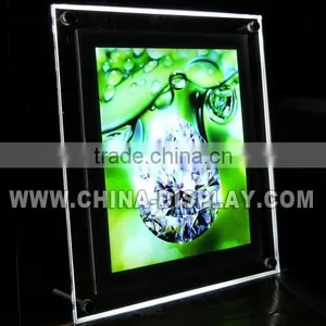 High Quality Advertising Product Acrylic Sign Board Crystal Led Display Box thumbnail-2