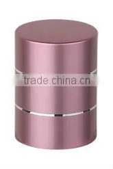 Color Round Small Aluminium & Plastic Compact Powder Puff Container thumbnail-1