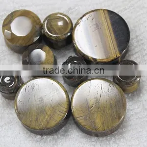Body Piercing Jewelry Tiger Eye Stone Ear Plugs thumbnail-6