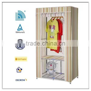 2014 Made in China Simple Wardrobe Designs,New Dust-proof Steel Composite Cloth Wardrobe Closet thumbnail-1