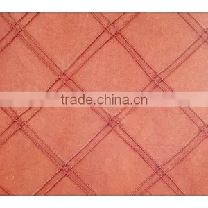 Polyester Quilted Chair Seat Cushion Cover Fabric, Quilted Suede Fabric thumbnail-1