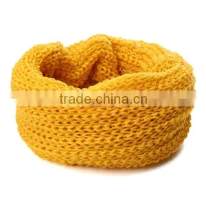 New Design Soft Candy Color Neck Bib Scarfs Kids Knitted Collar Winter Warm Scarf for Children Baby Girls thumbnail-6