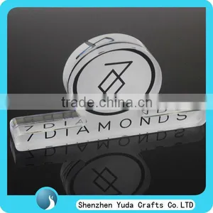 Clear Round Acrylic Block Perspex Sign Block Plexiglass Name Block thumbnail-1