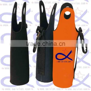Promotional Four Pack Neoprene Beer Bottle Cooler Holder With Strap thumbnail-4
