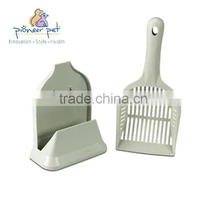 Cat Kitty Littter Box Scoop With Holder Scoop and Holder/Cleaning Tool for Cat Litter thumbnail-4