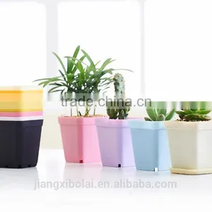 Garden Flower Pot,various Size Plastic Flower Pot ,colorful Square Flower Pots thumbnail-1