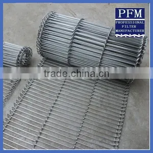 Stainless Steel Eyelink/ Chain Wire Ring Conveyor Wire Mesh Belts thumbnail-3