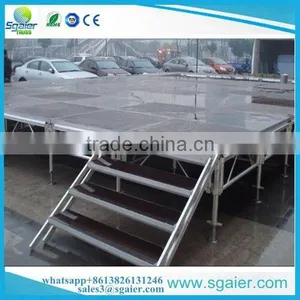 2017 New Size Portable Stage With Steps Stairs From Sgaier thumbnail-1