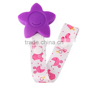 Baby Product Manufacturer New Silicone + Ribbon Pacifier Chain thumbnail-2