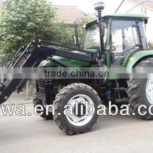 2016 Hot 80hp 4WD NEW804 With Front End Loader and Backhoe Tractors Prices thumbnail-3