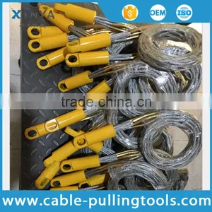 Different Size of Galvanized Steel Cable Pulling Grips Cable Socks With Swivel Connector Head thumbnail-1