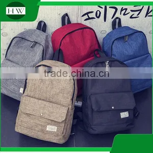 Promotion Korean Style Canvas Material Laptop School Kids School Backpack Bag thumbnail-1