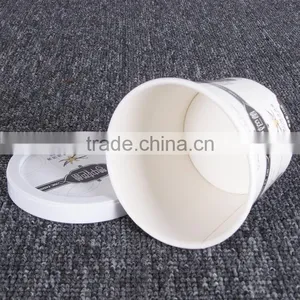 White Disposable Frozen Yogurt/dessert/muffin Paper Bowl Logo Print . thumbnail-2