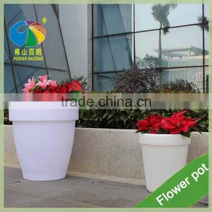 Big Tall Solar Light Garden Planters Flower Pot Plant Pots Home Finishes Interior Decor Gardening Decor thumbnail-3