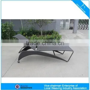 Elegant Outdoor Rattan Furniture Chaise Lounge Chair Sun Lounger thumbnail-1