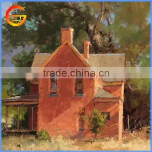 Impressionist House Oil Painting For Indoor Decoration Handmade thumbnail-1