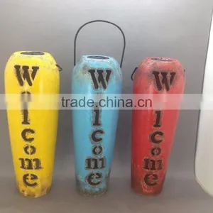 Ceramic Antique Outdoor Solar Lanterns thumbnail-1