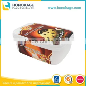 IML Plastic Food Packaging Rigid Plastic Box,Ice Cream Tub,PP Food Box. thumbnail-1