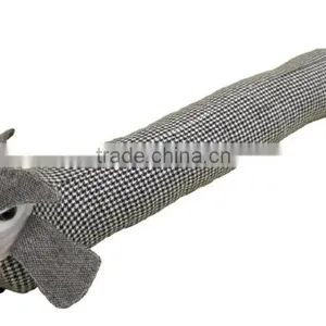 Store More Decorative Grey Plaid Animal Stuffed Door Stops thumbnail-2