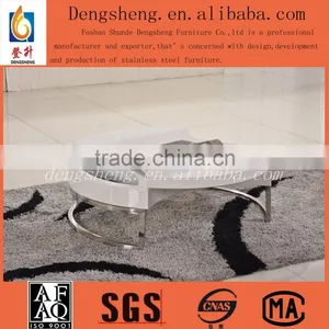 MDF Bake White Painting Side Table/coffee Table BJ2007 thumbnail-1
