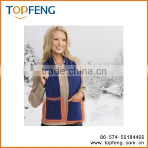 Sauna Shawl/scarf With Pocket/warm Scarf/long Scarf thumbnail-1
