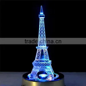3D Crystal Decoration Pieces Crystal Eiffel Tower thumbnail-2