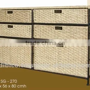 6 Drawer Cabinets/ Vertical Cabinet/ Sea-grass Cabinets thumbnail-1