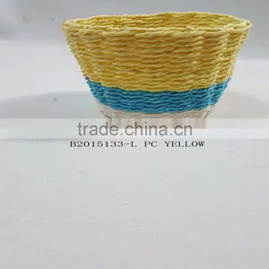 Handmade Paper Rope Storage Basket thumbnail-3