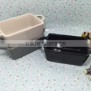 2015 Stocked Cheap Daily Use Colored Square Porcelain Bakeware Plate thumbnail-3