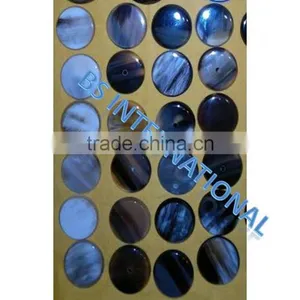 Brown Horn Button Blanks thumbnail-1