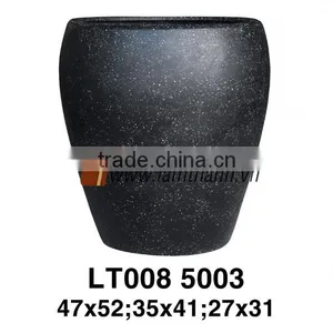 East Asia Manufacturer Well Design Oval Elegant Decorative Poly Terrazzo Planter thumbnail-1