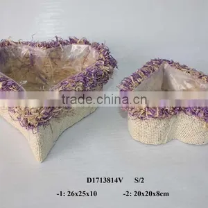 Corn Husk Basket for Flower thumbnail-1