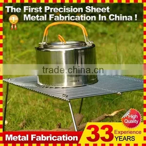 METAL MINI GRILL BARBEQUE FOLDING TABLE thumbnail-2